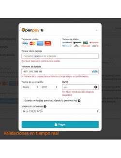 Payment gateway of the module Openpay Plus for PrestaShop